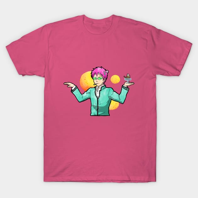 Saiki dances for Coffee Jelly T-Shirt by LexiMelton